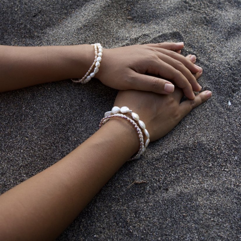 Perlový NÁRAMEK - ROSE SIMPLY