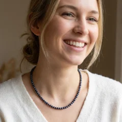 Perlový NÁHRDELNÍK mini pearls - DARK SOUL