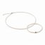 Perlový set náramku 15cm a náhrdleníku - WHITE SILVER SIMPLY