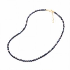 Perlový NÁHRDELNÍK - BLACK SIMPLY