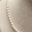 Perlový NÁHRDELNÍK - WHITE BUBBLE CHOKER - Barva zapínání: Stříbrná