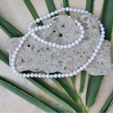 Perlový NÁHRDELNÍK - mini pearls WHITE SOUL