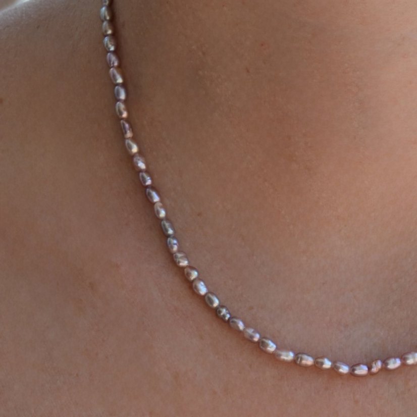 Perlový NÁHRDELNÍK - VIOLET SIMPLY