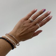 Perlový PRSTEN WHITE SIMPLY