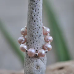 Perlový prsten 7 RINGS - Růžový