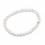 Perlový NÁRAMEK - BUBBLE PURE WHITE - Barva zapínání: Stříbrná