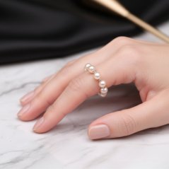 Perlový prsten 7 RINGS - Růžový