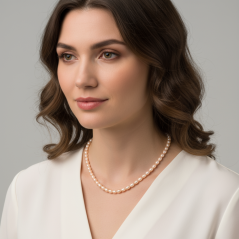 Perlový NÁHRDELNÍK - ROSE BUBBLE