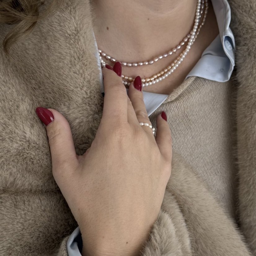 Perlový NÁHRDELNÍK - WHITE SIMPLY