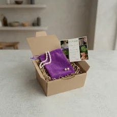 Sametový pytlíček na šperky