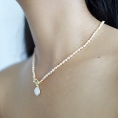 Perlový NÁHRDELNÍK - ROSE SIMPLY GOLD COIN