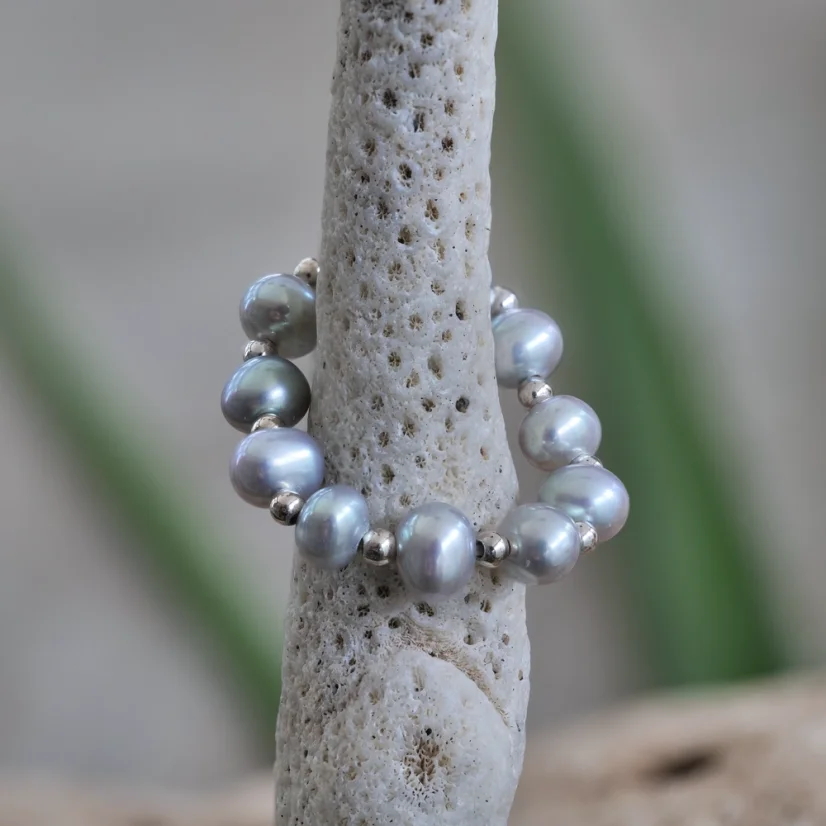 Perlový prsten 7 RINGS - Stříbrný