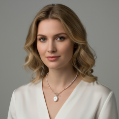 Perlový NÁHRDELNÍK - VIOLET BAROC