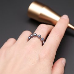 Perlový prsten 7 RINGS - Dark