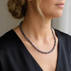 Perlový NÁHRDELNÍK - BLACK BUBBLE