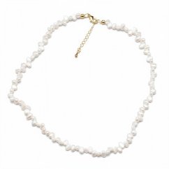 Perlový NÁHRDELNÍK - RICE GOLD MINI