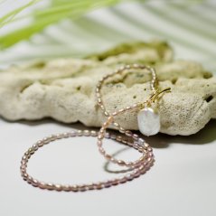 Perlový NÁHRDELNÍK - VIOLET BAROC