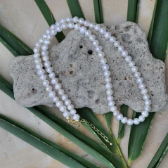 Perlový NÁHRDELNÍK mini pearls - WHITE SOUL