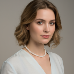 Perlový NÁHRDELNÍK - WHITE DEWI