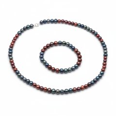 Perlový set - BORDO