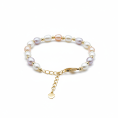 Perlový NÁRAMEK - CANDY GOLD BUBBLE