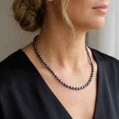 Perlový NÁHRDELNÍK - BLACK BUBBLE