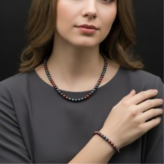 Perlový set - BORDO