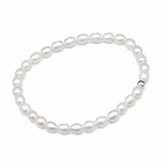 Perlový NÁRAMEK - BUBBLE PURE WHITE