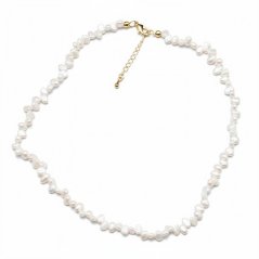 Perlový NÁHRDELNÍK - RICE GOLD MINI