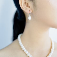 Perlové NÁUŠNICE - COIN