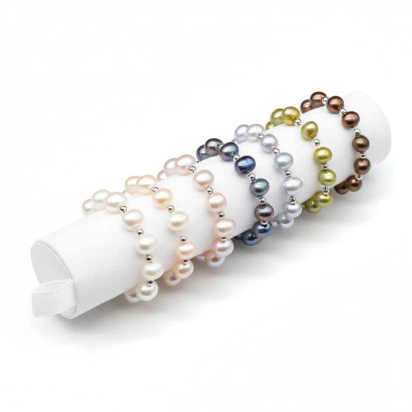 Perlový prsten 7 RINGS - Champagne