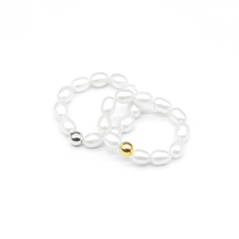 Perlový PRSTEN BUBBLE WHITE