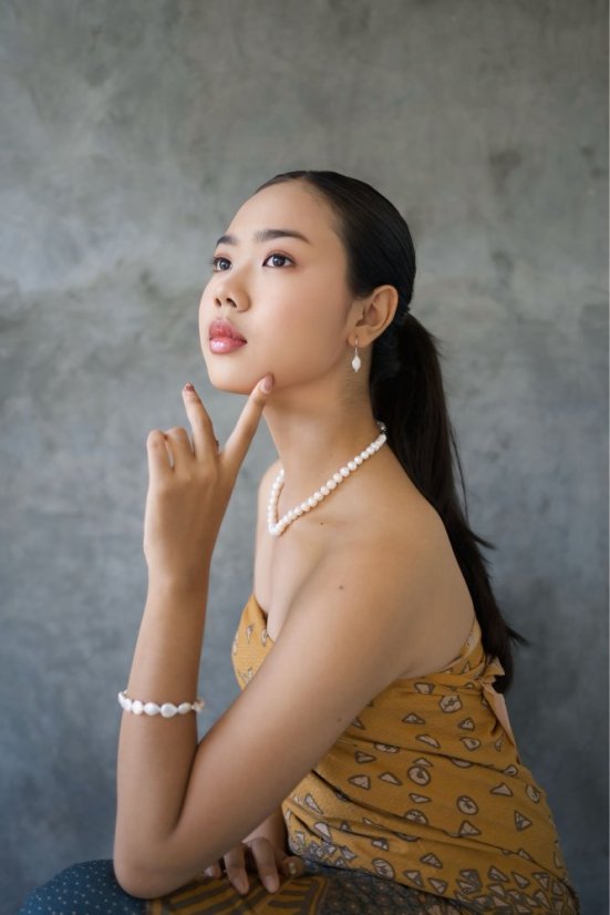 Perlové NÁUŠNICE - COIN