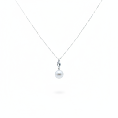 Stříbrný ŘETÍZEK s kulatou perlou