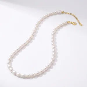 Náhrdelník- WHITE BUBBLE MIST - Barva kovu: Pozlaceno 18K zlatem