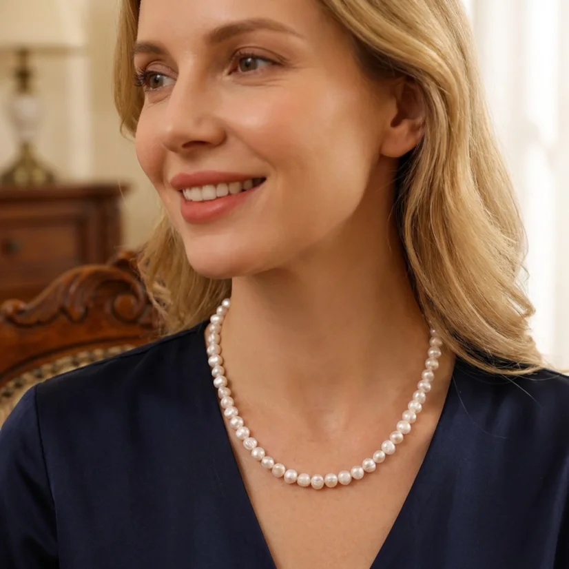 Perlový náhrdelník LOVE.YOU v dárkovém balení