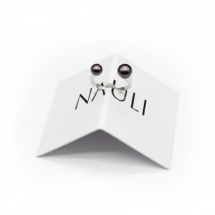 Stříbrný prsten s dvěma perlami - DARK