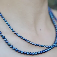 Perlový NÁHRDELNÍK - BLACK SIMPLY