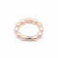 Perlový PRSTEN BUBBLE ROSE - Barva zapínání: Stříbrná, Velikost: 56