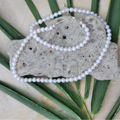 Perlový NÁHRDELNÍK mini pearls - WHITE SOUL