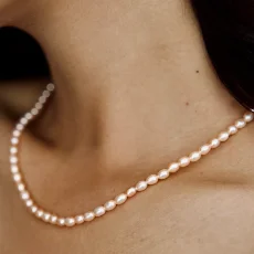 Perlový NÁHRDELNÍK - ROSE BUBBLE